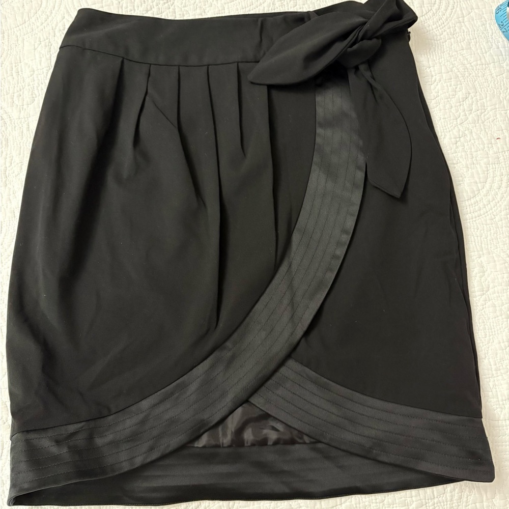 Worthington Black Pencil Skirt with Bow Detail